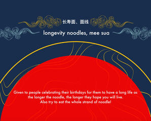Day 2 - Mee Sua, longevity noodles - long life